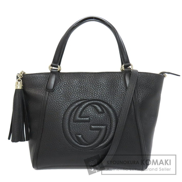 Gucci Handbags - Gucci Soho Interlocking GG Handbag Leather